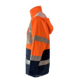 Classe 3 HIVIS CoverAll Respirável PU revestido de PU Cabo de chuva